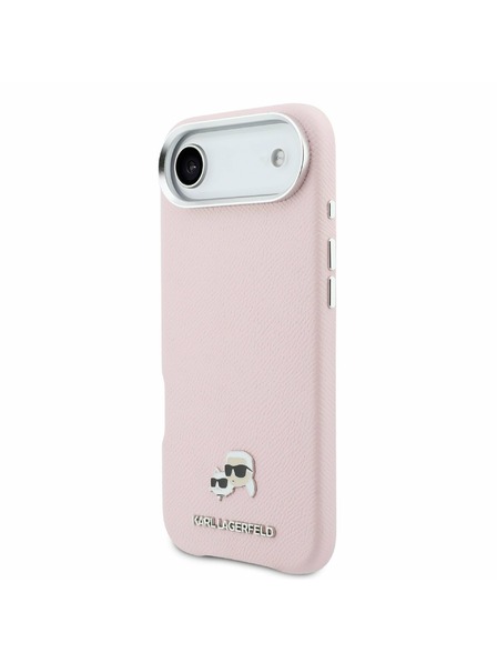 Karl Lagerfeld Karl Lagerfeld PU Karl and Choupette Heads Pins MagSafe Hátlap az iPhone Air-hez Pink