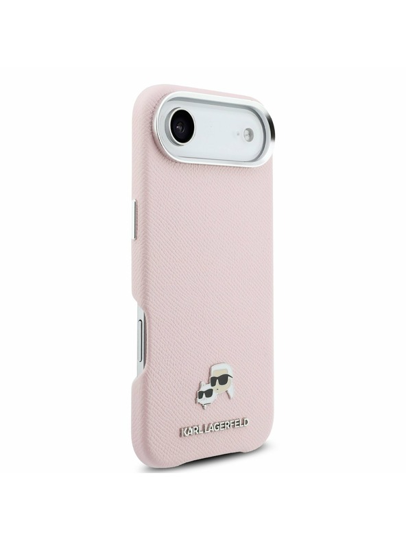 Karl Lagerfeld Karl Lagerfeld PU Karl and Choupette Heads Pins MagSafe Hátlap az iPhone Air-hez Pink
