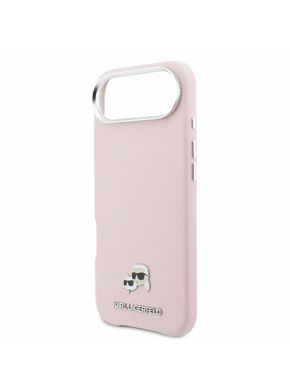 Karl Lagerfeld Karl Lagerfeld PU Karl and Choupette Heads Pins MagSafe Hátlap az iPhone Air-hez Pink