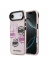 Karl Lagerfeld Karl Lagerfeld IML Multi K&CH Heads Hátlap az iPhone Air-hez Pink