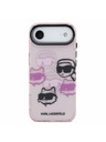 Karl Lagerfeld Karl Lagerfeld IML Multi K&CH Heads Hátlap az iPhone Air-hez Pink