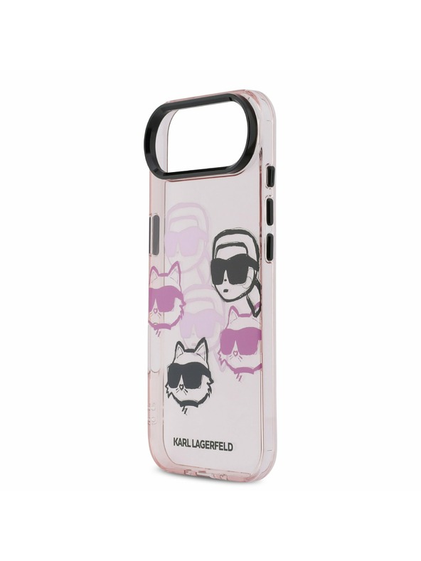 Karl Lagerfeld Karl Lagerfeld IML Multi K&CH Heads Hátlap az iPhone Air-hez Pink