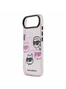 Karl Lagerfeld Karl Lagerfeld IML Multi K&CH Heads Hátlap az iPhone Air-hez Pink