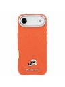 Karl Lagerfeld Karl Lagerfeld PU Karl and Choupette Heads Pins MagSafe Hátlap az iPhone Air-hez Orange