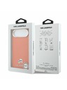 Karl Lagerfeld Karl Lagerfeld PU Karl and Choupette Heads Pins MagSafe Hátlap az iPhone Air-hez Orange