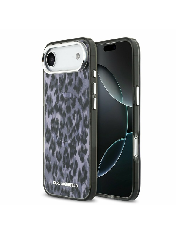 Karl Lagerfeld Karl Lagerfeld IML Leopard MagSafe Hátlap az iPhone Air-hez Grey