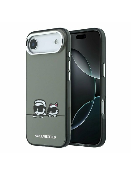 Karl Lagerfeld Karl Lagerfeld IML K&CH Heads Logo MagSafe Hátlap az iPhone Air-hez Black