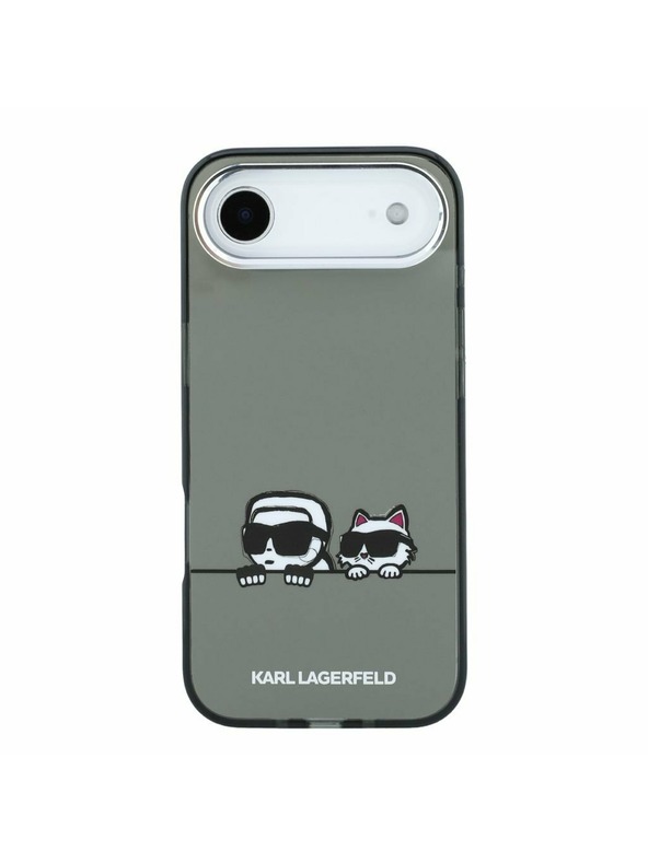 Karl Lagerfeld Karl Lagerfeld IML K&CH Heads Logo MagSafe Hátlap az iPhone Air-hez Black