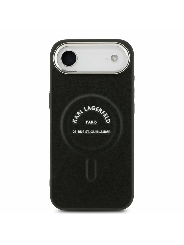 Karl Lagerfeld Karl Lagerfeld PU RSG Logo MagSafe Hátlap az iPhone Air-hez Black