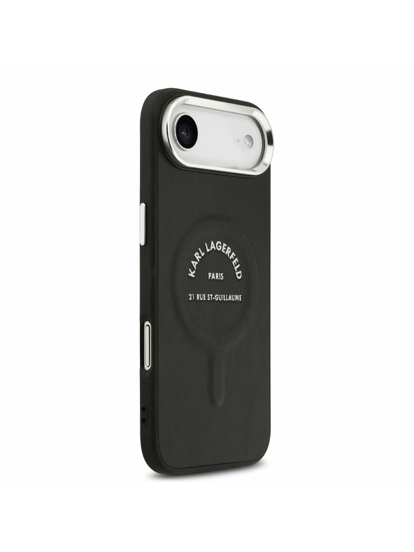 Karl Lagerfeld Karl Lagerfeld PU RSG Logo MagSafe Hátlap az iPhone Air-hez Black