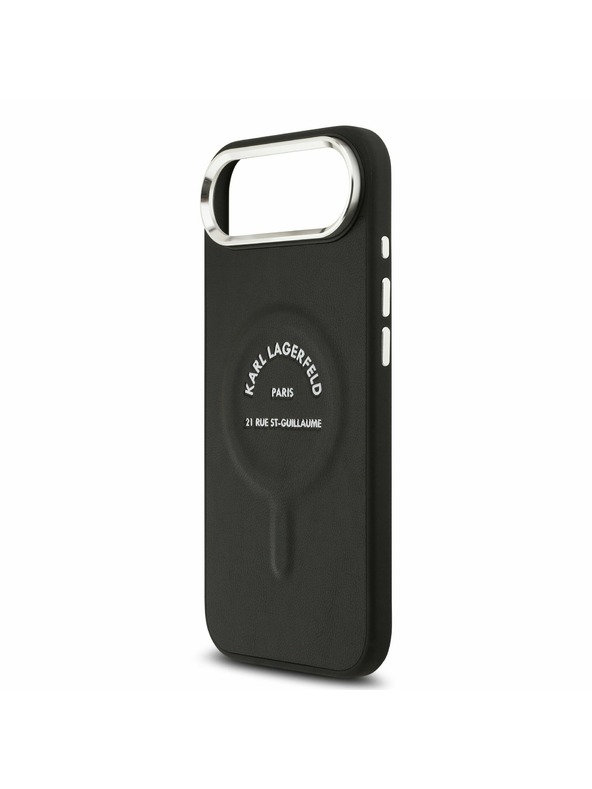 Karl Lagerfeld Karl Lagerfeld PU RSG Logo MagSafe Hátlap az iPhone Air-hez Black