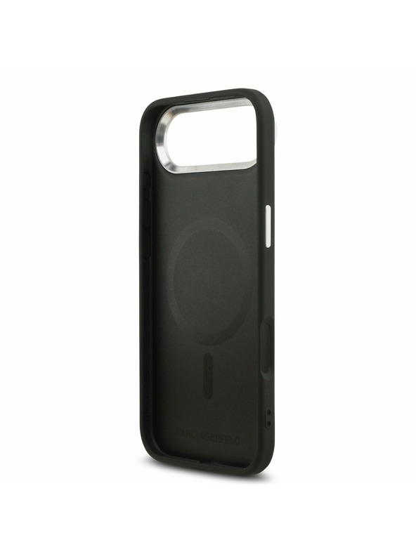 Karl Lagerfeld Karl Lagerfeld PU RSG Logo MagSafe Hátlap az iPhone Air-hez Black