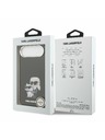 Karl Lagerfeld Karl Lagerfeld IML Aquarelle Karl and Choupette Hátlap az iPhone Air-hez Black