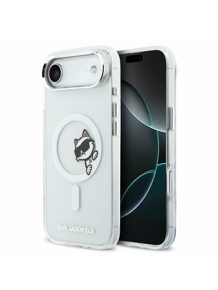 Karl Lagerfeld Karl Lagerfeld IML Choupette Peekaboo MagSafe Hátlap az iPhone Air-hez Transparent