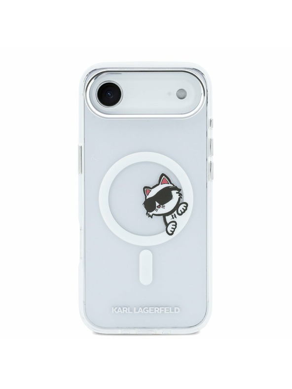 Karl Lagerfeld Karl Lagerfeld IML Choupette Peekaboo MagSafe Hátlap az iPhone Air-hez Transparent