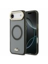Lacoste Lacoste PC/TPU Frosted Finish Gold Logo MagSafe Hátlap az iPhone Air-hez Black