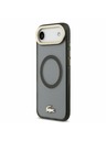 Lacoste Lacoste PC/TPU Frosted Finish Gold Logo MagSafe Hátlap az iPhone Air-hez Black