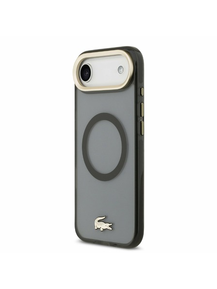 Lacoste Lacoste PC/TPU Frosted Finish Gold Logo MagSafe Hátlap az iPhone Air-hez Black