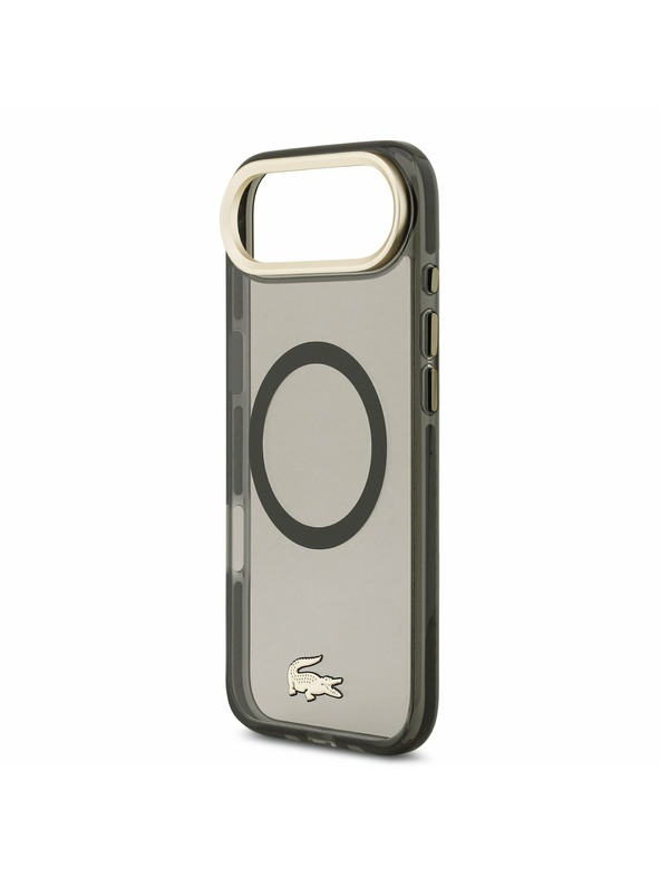 Lacoste Lacoste PC/TPU Frosted Finish Gold Logo MagSafe Hátlap az iPhone Air-hez Black