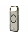Lacoste Lacoste PC/TPU Frosted Finish Gold Logo MagSafe Hátlap az iPhone Air-hez Black