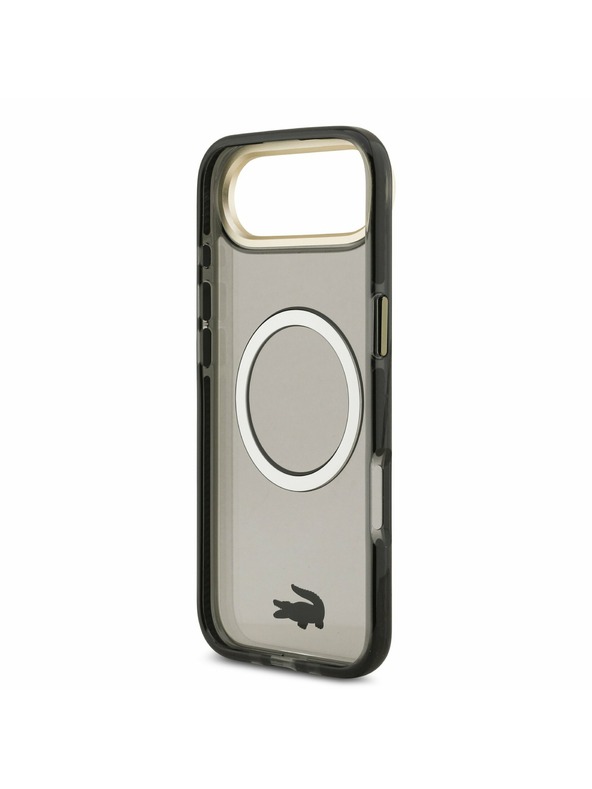 Lacoste Lacoste PC/TPU Frosted Finish Gold Logo MagSafe Hátlap az iPhone Air-hez Black