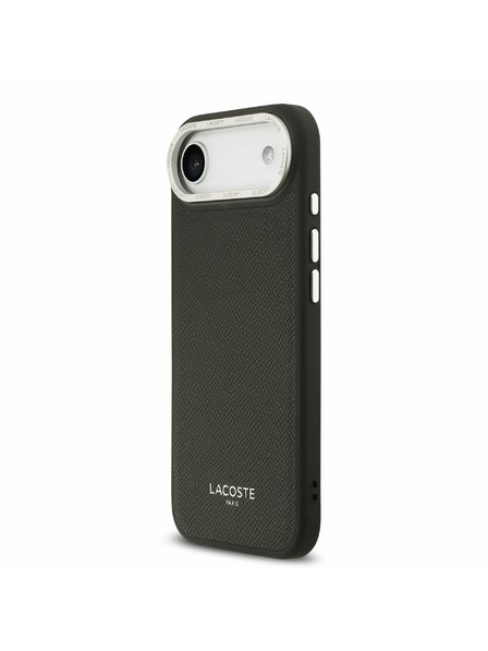 Lacoste Lacoste PU Leather Champs Elysees MagSafe Hátlap az iPhone Air-hez Black