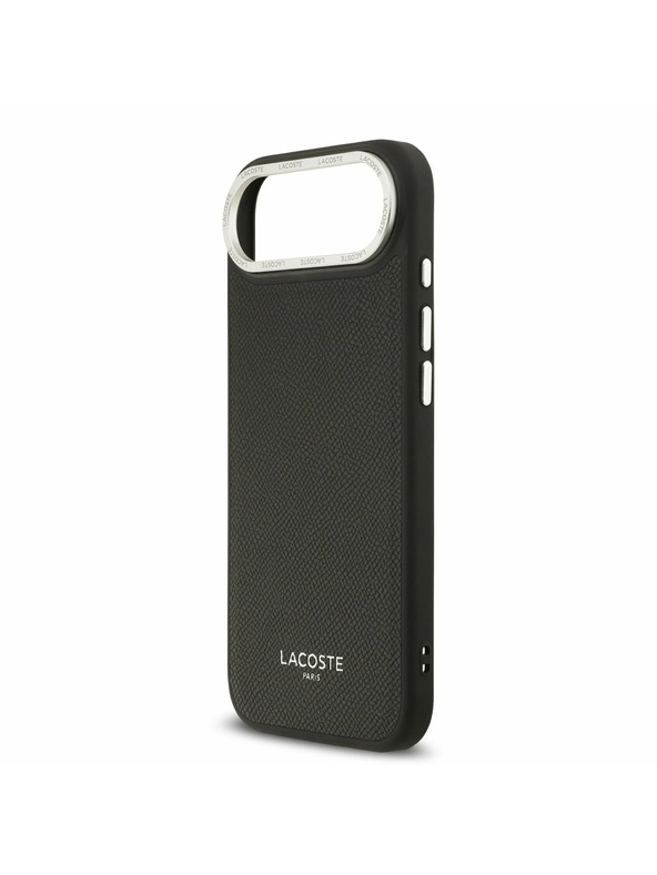 Lacoste Lacoste PU Leather Champs Elysees MagSafe Hátlap az iPhone Air-hez Black