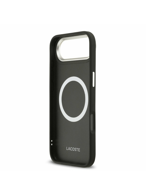 Lacoste Lacoste PU Leather Champs Elysees MagSafe Hátlap az iPhone Air-hez Black