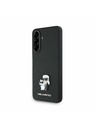 Karl Lagerfeld Karl Lagerfeld PU Saffiano Metal Karl and Choupette Hátlap a Samsung Galaxy A36-hoz Black