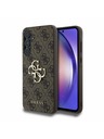 Guess Guess PU 4G Metal Logo Hátlap a Samsung Galaxy A55 5G-hez Brown