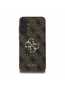 Guess Guess PU 4G Metal Logo Hátlap a Samsung Galaxy A55 5G-hez Brown