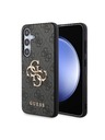 Guess Guess PU 4G Metal Logo Hátlap a Samsung Galaxy S24-hez Grey