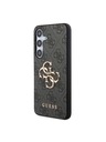 Guess Guess PU 4G Metal Logo Hátlap a Samsung Galaxy S24-hez Grey