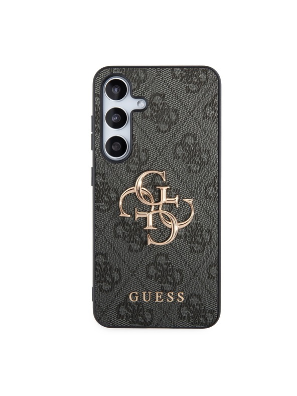 Guess Guess PU 4G Metal Logo Hátlap a Samsung Galaxy S24-hez Grey