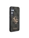 Guess Guess PU 4G Metal Logo Hátlap a Samsung Galaxy S24-hez Grey
