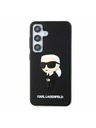 Karl Lagerfeld Karl Lagerfeld 3D Rubber Ikonik Hátlap a Samsung Galaxy S24-hez Black