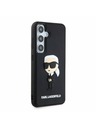 Karl Lagerfeld Karl Lagerfeld 3D Rubber Ikonik Hátlap a Samsung Galaxy S24-hez Black