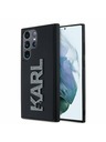 Karl Lagerfeld Karl Lagerfeld 3D Gumi Csillogó Logo Hátlap Samsung Galaxy S24 Ultra Fekete