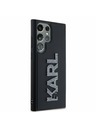 Karl Lagerfeld Karl Lagerfeld 3D Gumi Csillogó Logo Hátlap Samsung Galaxy S24 Ultra Fekete