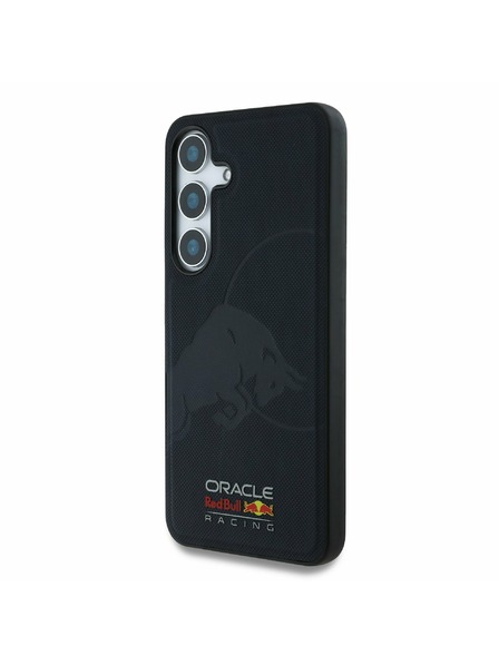 Red Bull Red Bull Bőr Hálózott Debosszált Logo MagSafe Hátlap Samsung Galaxy S25 Tengerészkék