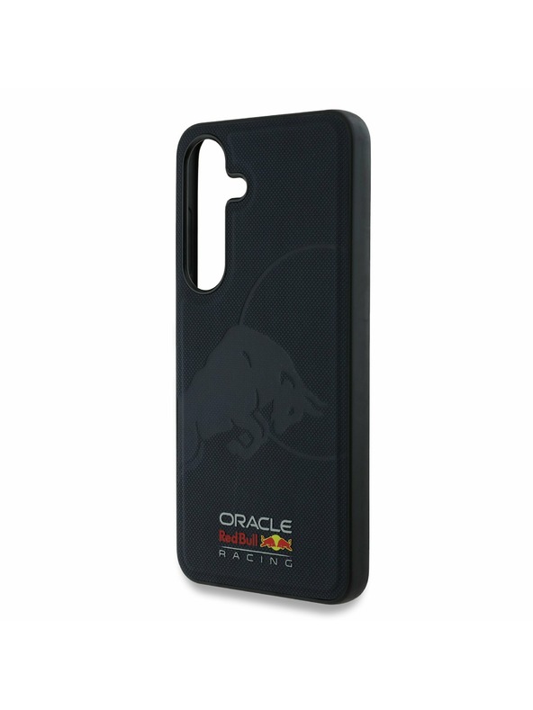 Red Bull Red Bull Bőr Hálózott Debosszált Logo MagSafe Hátlap Samsung Galaxy S25 Tengerészkék