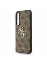 Guess Guess PU 4G Metal Logo Hátlap Samsung Galaxy S25 FE Barna