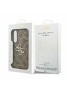 Guess Guess PU 4G Metal Logo Hátlap Samsung Galaxy S25 FE Barna
