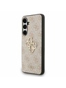 Guess Guess PU 4G Metal Logo Hátlap Samsung Galaxy S25 FE Rózsaszín