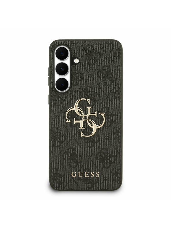 Guess Guess PU 4G Metal Logo Hátlap Samsung Galaxy S25 FE Szürke