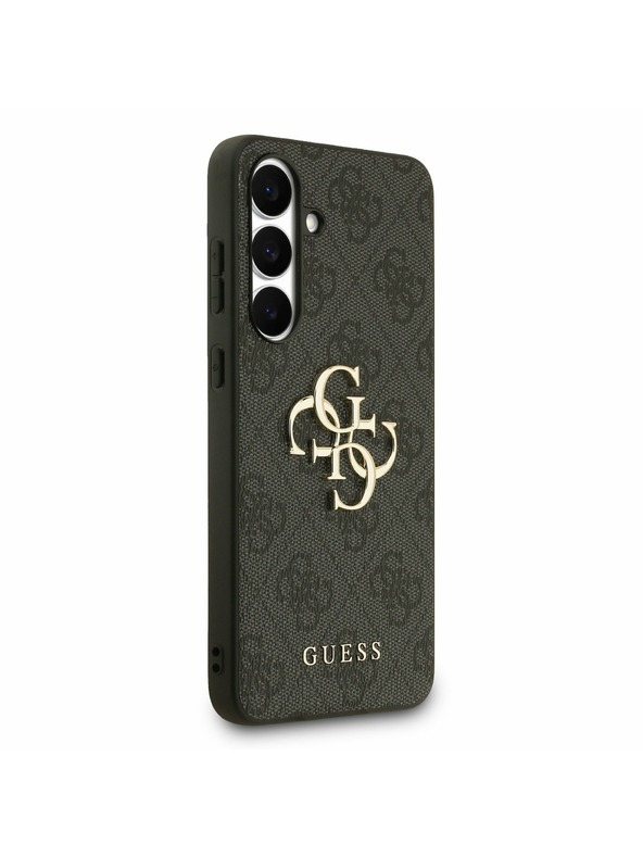 Guess Guess PU 4G Metal Logo Hátlap Samsung Galaxy S25 FE Szürke