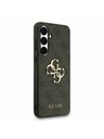 Guess Guess PU 4G Metal Logo Hátlap Samsung Galaxy S25 FE Szürke