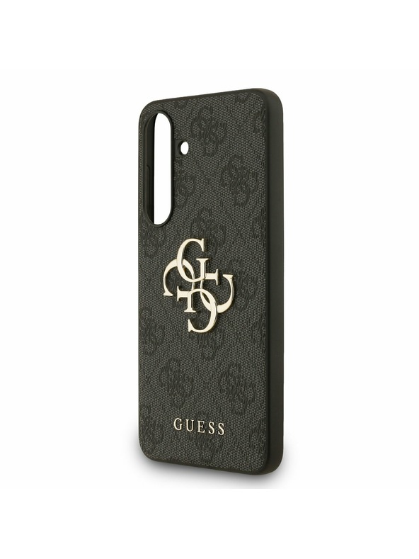 Guess Guess PU 4G Metal Logo Hátlap Samsung Galaxy S25 FE Szürke