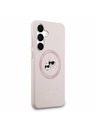 Karl Lagerfeld Karl Lagerfeld Folyékony Szilikon K&CH Heads MagSafe Hátlap Samsung Galaxy S25 FE Rózsaszín
