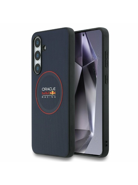 Red Bull Red Bull PU Bőr Piros Gyűrű MagSafe Hátlap Samsung Galaxy S25 FE Tengerészkék